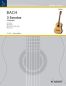 Preview: Bach, Johann Sebastian: 3 Sonatas from the Sonatas for solo Violin BWV1001/1003/1005 for guitar, editor Manuel Barrueco, sheet music
