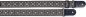 Preview: Guitar strap with brodered folk pattern, grey