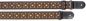 Preview: Guitar strap with brodered folk pattern, orange