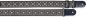 Preview: Guitar strap with brodered folk pattern, gray