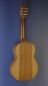 Preview: Lacuerda  63M, scale 63 cm, classical guitar with solid cedar top and mahogany on the sides and back, short scale guitar, back view