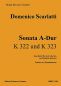Preview: Scarlatti, Domenico: Sonata A-Dur, K.322 und K.323 für 2 Gitarren