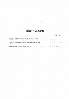 3 Duets by Vivaldi and Haydn for Flute and Guitar, sheet music content