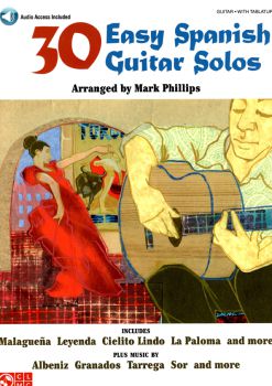 30 Easy Spanish Guitar Solos, Noten und Tabulatur für Gitarre