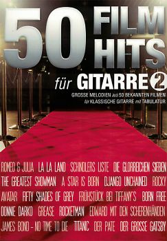 50 Filmhits für Gitarre Band 2, Noten und Tabulatur für Gitarre solo