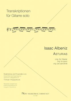 Albéniz, Isaac: Asturias für Gitarre solo, Noten