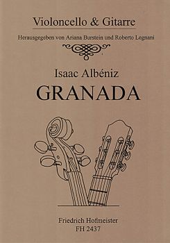 Albeniz, Isaac: Granada aus Suite Espanola op. 47 für Cello und Gitarre, Noten