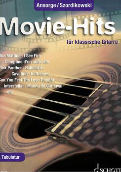 Ansorge, Peter, Szordikowski, Bruno: Movie Hits for classical guitar solo, with chords, sheet music