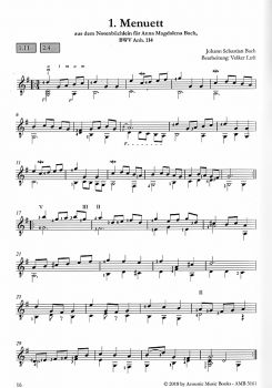 Bach, Johann Sebastian: 40 Masterworks for guitar in standard notation sample