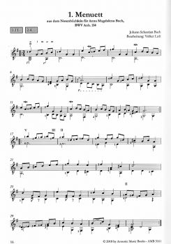 Bach, Johann Sebastian: 40 Masterworks for guitar in standard notation sample