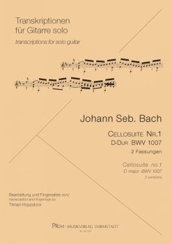Bach, Johann Sebastian: Cellosuite 1, BWV 1007 for guitar solo, sheet music