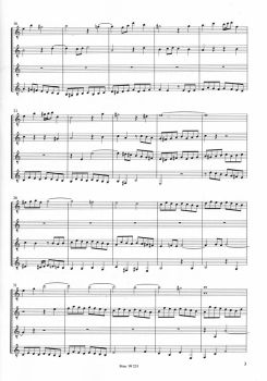 Preview: Bach, Johann Sebastian: Contrapunctus No. 9 from The Art of Fugue for guitar quartet or guitar orchestra, sheet music sample
