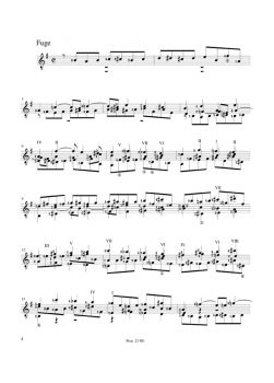 Bach, Johann Sebastian: Fantasie & chromatische Fuge BWV 919/ 906, Noten für Gitarre solo Beispiel