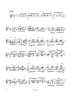 Bach, Johann Sebastian: Fantasy & Chomatic Fugue BWV 919/ 906, for guitar solo sheet music sample