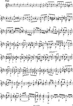 Bach, Johann Sebastian: Prelude, Fugue & Allegro BWV 998, D-Major, ed. Tilman Hoppstock, notes sample