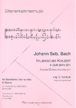 Bach, Johann Sebastian: Italienisches Konzert F-Dur BWV 971 für Mandoline (Flöte/Violine) und Gitarre, Noten
