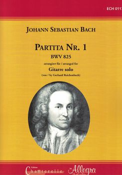 Bach, Johann Sebastian: Partita No. 1, BWV 825 for guitar solo, sheet music