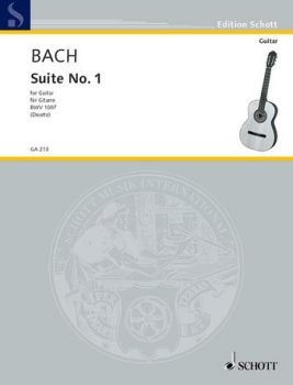 Bach, Johann Sebastian: Suite No.1 BWV 1007, Bearb. William Duarte, für Gitarre solo, Noten