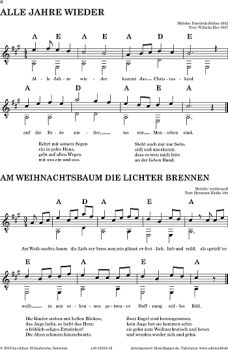 Bagger, Boris Björn: 80 International Christmas Songs for 1-3 guitars, sheet music example
