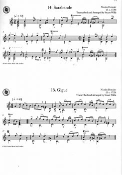 Baroque Guitar Anthology Vol. 1, sheet music sample