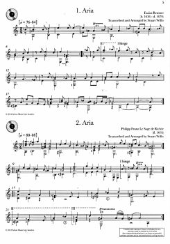 Baroque Guitar Anthology Vol. 2, sheet music sample