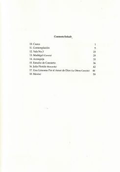 Barrios Mangore, Agustin: 18 Concert Pieces Vol. 2, Guitar solo sheet music content