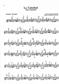 Barrios Mangore, Agustin: La Catedral for Guitar solo, sheet music sample