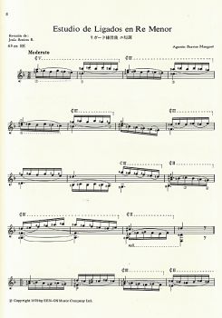 Barrios Mangore, Agustin: Music Album for Guitar Vol. 3, guitar solo sheet music sample