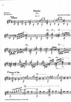 Barrios Mangore, Agustin: Music Album for Guitar Vol. 4, guitar solo sheet music sample