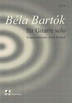 Bartok for guitar solo, sheet music - from Microcosm