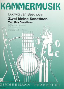 Beethoven, Ludwig van: Zwei kleine Sonatinen für Flöte oder Violine und GItarre, Noten