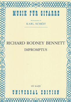 Bennett, Richard Rodney: Impromptus, Gitarre solo, Noten