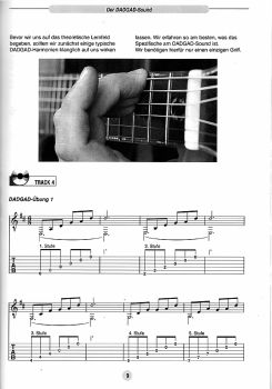 Bögershausen, Ulli: Mein DADGAD Sound, Introduction to Open Tuning, guitar solo, sheet music sample