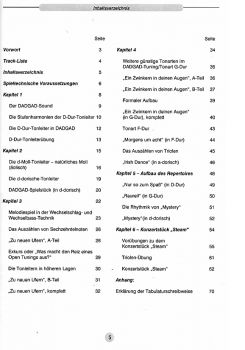 Bögershausen, Ulli: Mein DADGAD Sound, Einführung in das Open Tuning, Gitarre solo, Noten und Tabulatur Inhalt