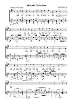 Brahms, Johannes: 7 Folk Songs for voice & guitar, sheet music sample