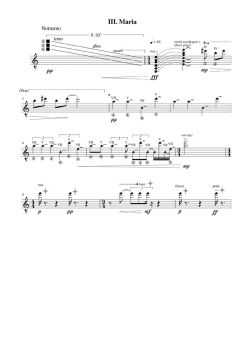 Bröder, Alois: 5 Poems for Guitar solo, sheet music sample