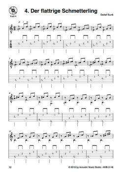 Bunk, Detlef: Bunkis Klassenbuch, notes and tab sample