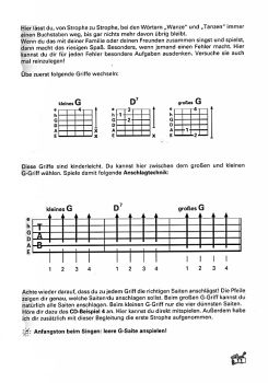 Bursch, Peter: Peter Bursch`s Kinderliederbuch für Gitarre, mit CD, Songbook Besipiel