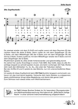 Bursch, Peter: Weihnachtsliederbuch, Songbook sample