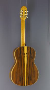 Preview: Ricardo Morenoc C-Z 63 Cedar, 63 cm short scale, solid cedar top, ziricote, Spanish concert guitar, back view