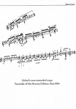 Llobet, Miguel: Guitar Works Vol. 14 - Matteo Carcassi 25 Etudes op. 60 - Facsimile for guitar solo, sheet music sample