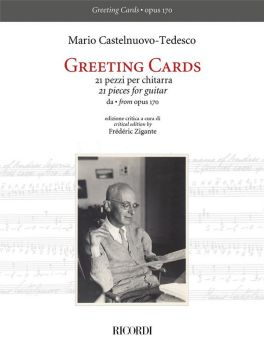 Castelnuovo-Tedesco, Mario: Greeting Cards from op. 170, 21 Pieces for Guitar solo, sheet music