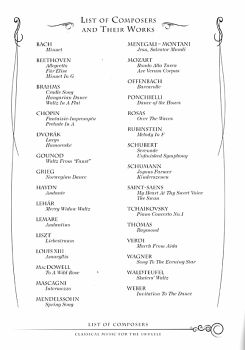 Classical Music for the Ukulele with CD, for Ukulele solo, sheet music content