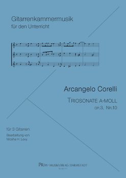 Corelli, Arcangelo: Trio Sonata a minor op.3 No.10 for 3 guitars, sheet music