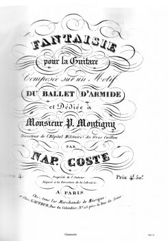 Coste, Napoléon: The Complete Works Vol.1, sheet music for guitar sample