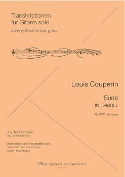 Couperin, Louis: Cembalosuite in d-moll für Gitarre solo, Noten