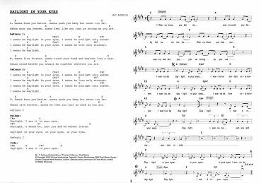Das Ding Band 2 mit Noten - Kultliederbuch, Songbook für Gitarre, Melodie, Text und Akkorde Beispiel