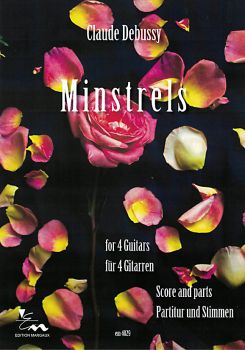 Debussy, Claude: Minstrels for 4 guitars, sheet music