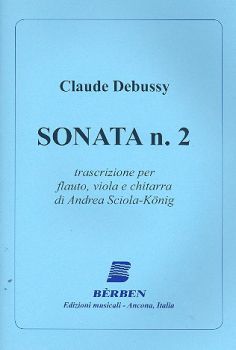 Debussy, Claude: Sonata n. 2 für Flöte, Viola und Gitarre, Noten