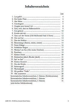 eimling, Franz-Michael: Sait`an Sait`, für 2-3 Gitarren, leicht, Inhaltsverzeichnis
